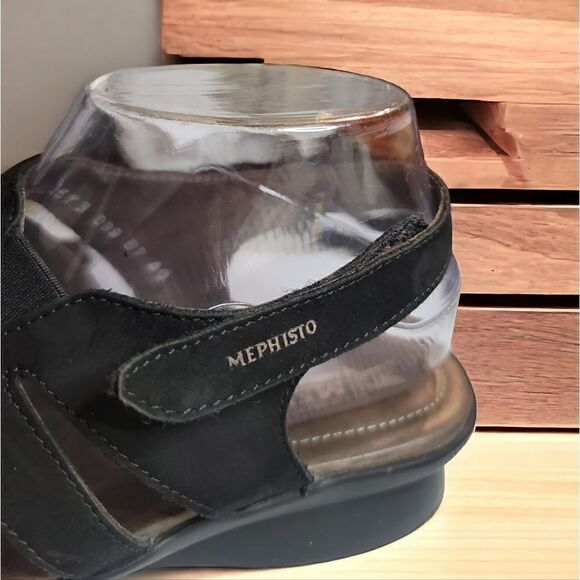 Mephisto Praline Black Nubuck Size 40 womans - Picture 2 of 7